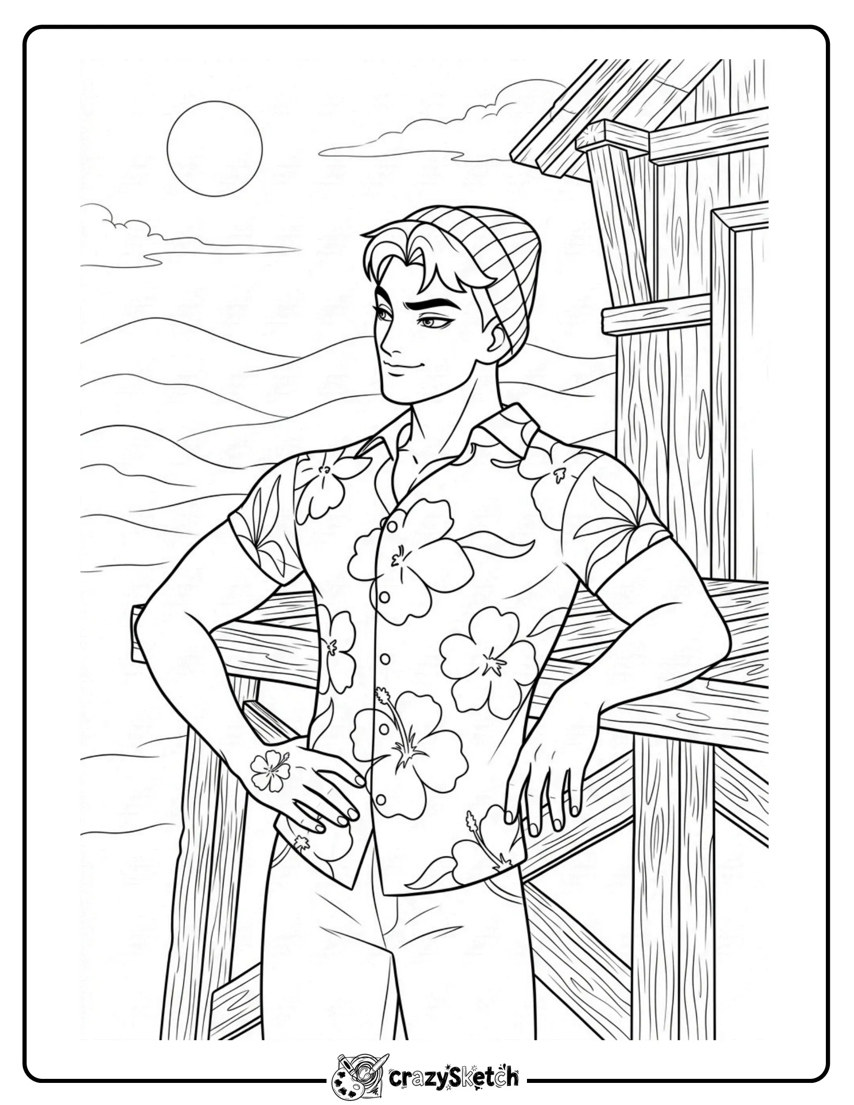 Saja Boys coloring page from KPop Demon Hunters