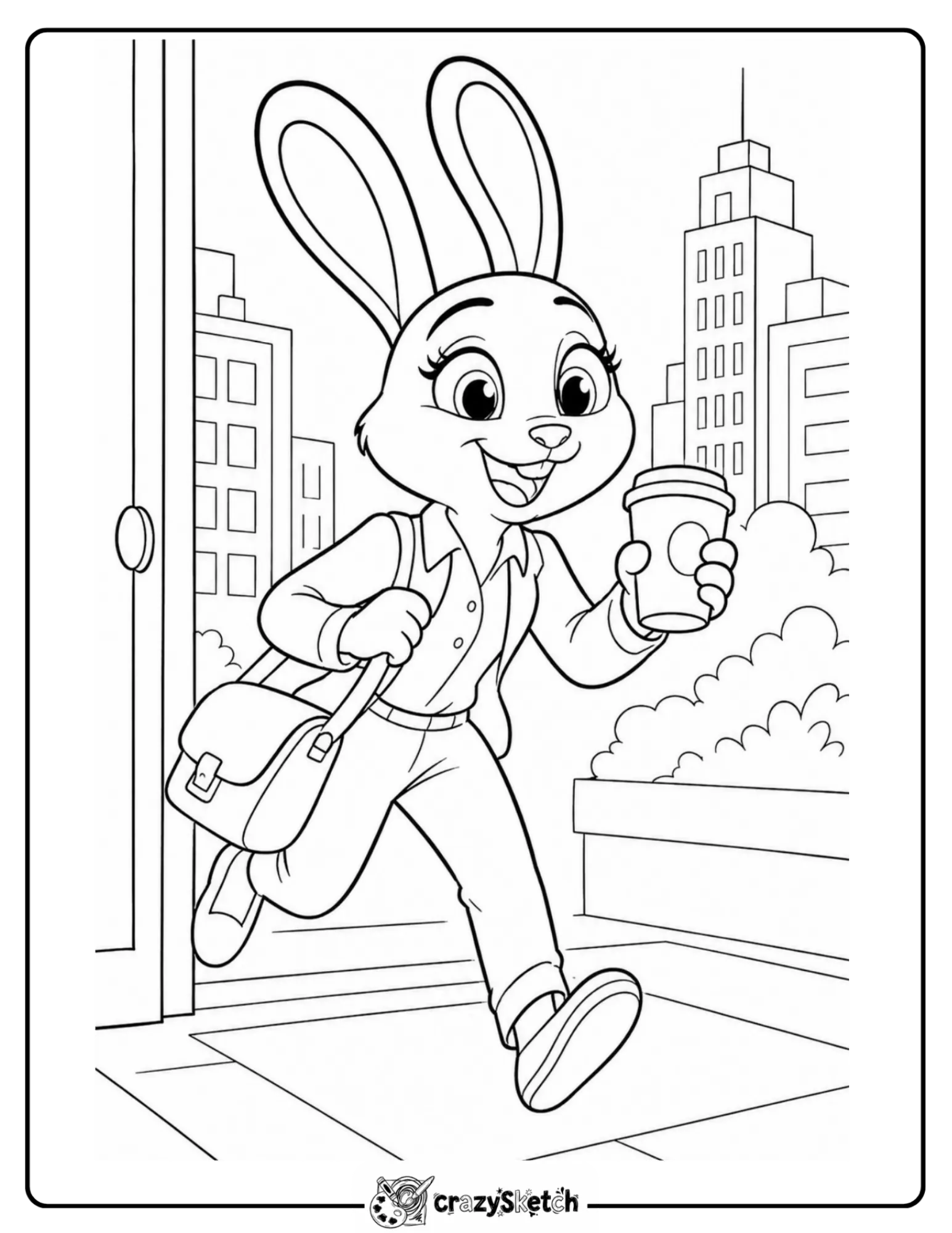 Judy Hopps Zootopia coloring page