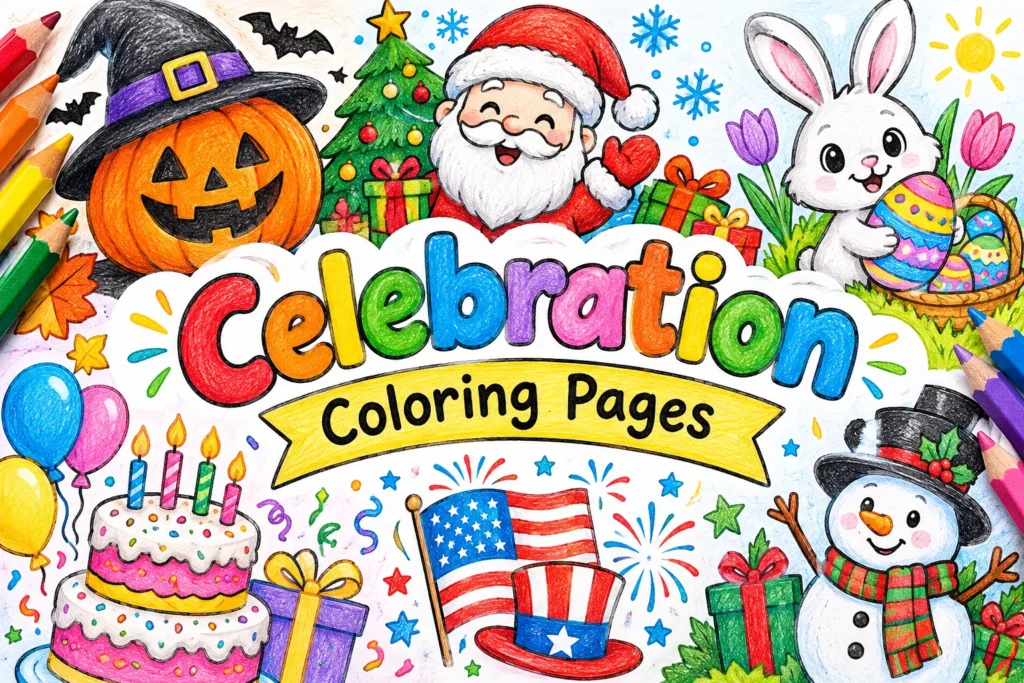 Celebration Coloring Pages