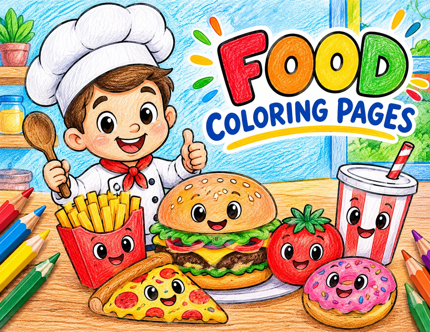 Food Coloring Pages