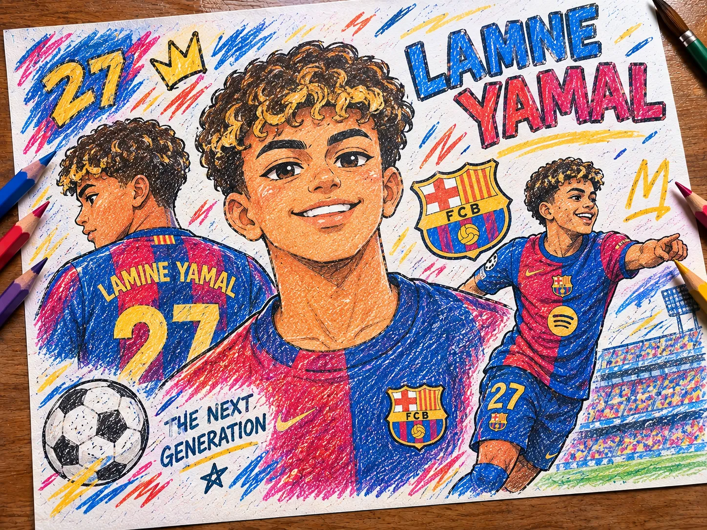 Lamine Yamal Coloring Pages