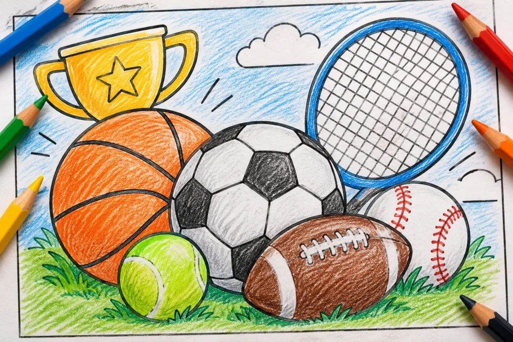 Sports Coloring Pages