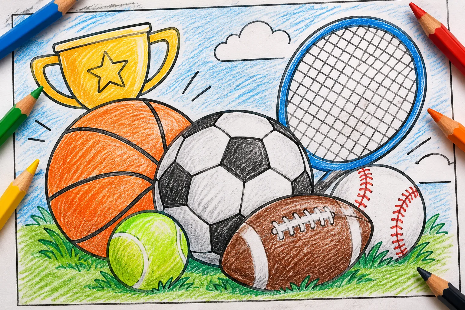 Sports Coloring Pages